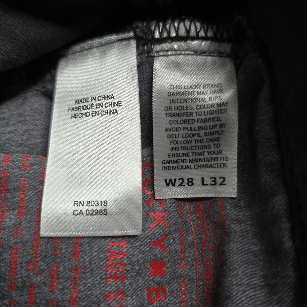 NWT Lucky Brand 363 Vintage Straight Pants Mens 28x32 Gray Advanced Stretch